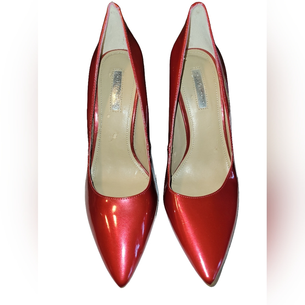 Bcbgeneration Red Metallic Pointed Toe Stiletto P… - image 3